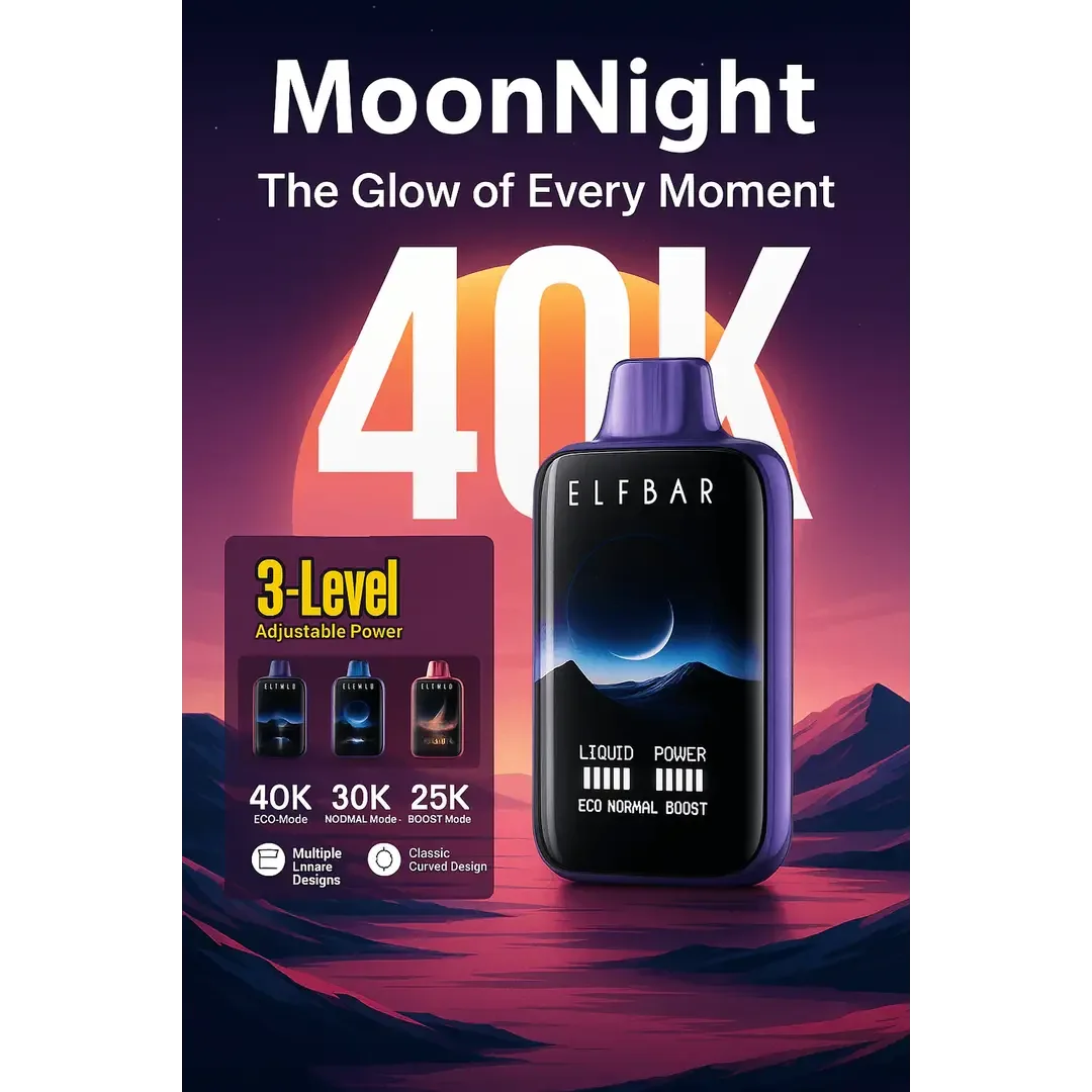 Elf Bar Moon Night 40K – Blackberry Ice 40000 Puffs - Buy Authentic Vape in Bengaluru - Vape Shop Bengaluru