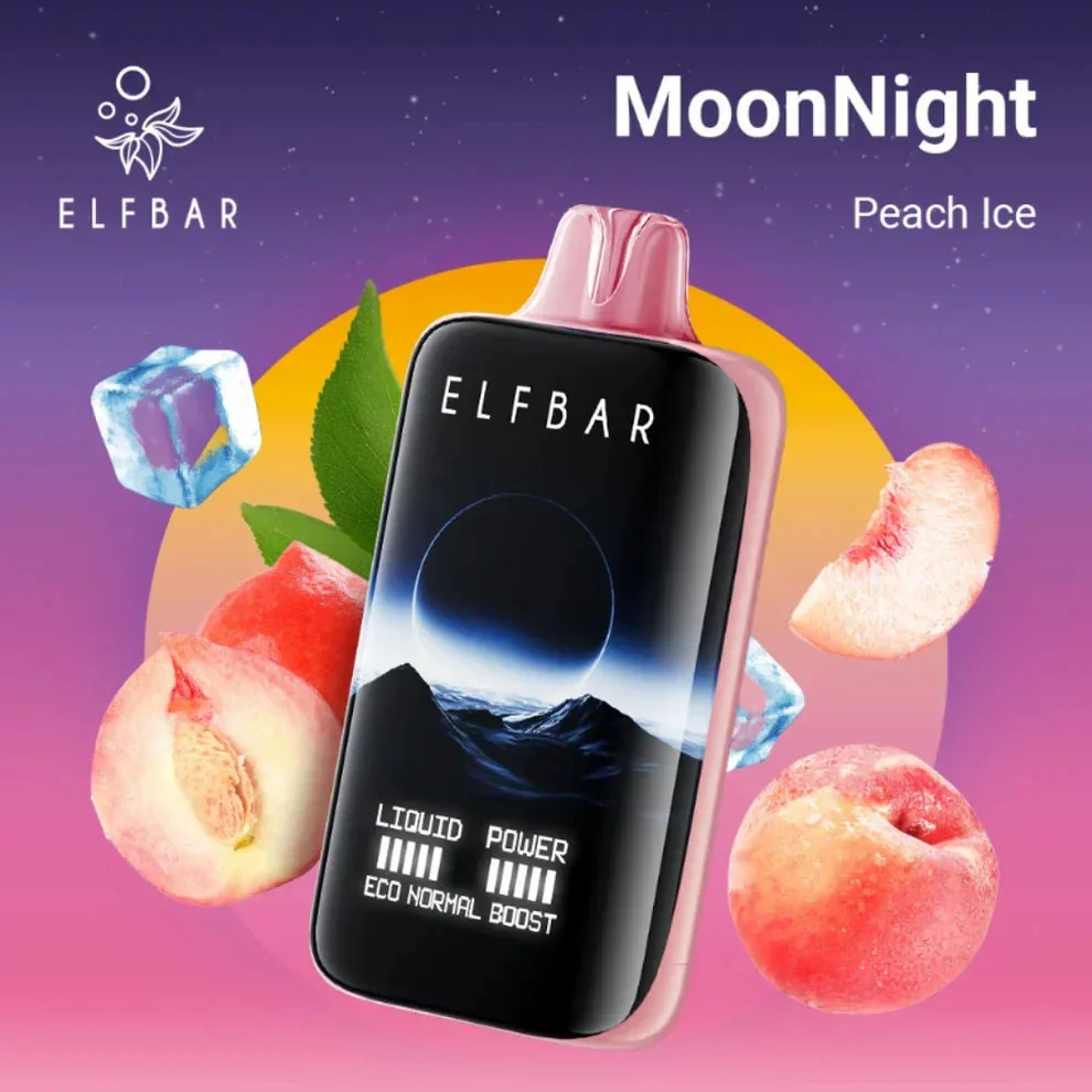 Elf Bar Moon Night 40K – Peach Ice 40000 Puffs - Buy Authentic Vape in Bengaluru - Vape Shop Bengaluru