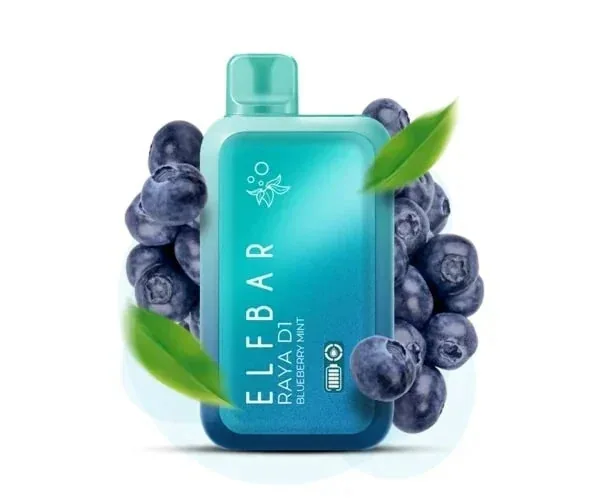 Elf Bar Raya D1 – Blueberry Mint - Buy Authentic Vape in Bengaluru - Vape Shop Bengaluru