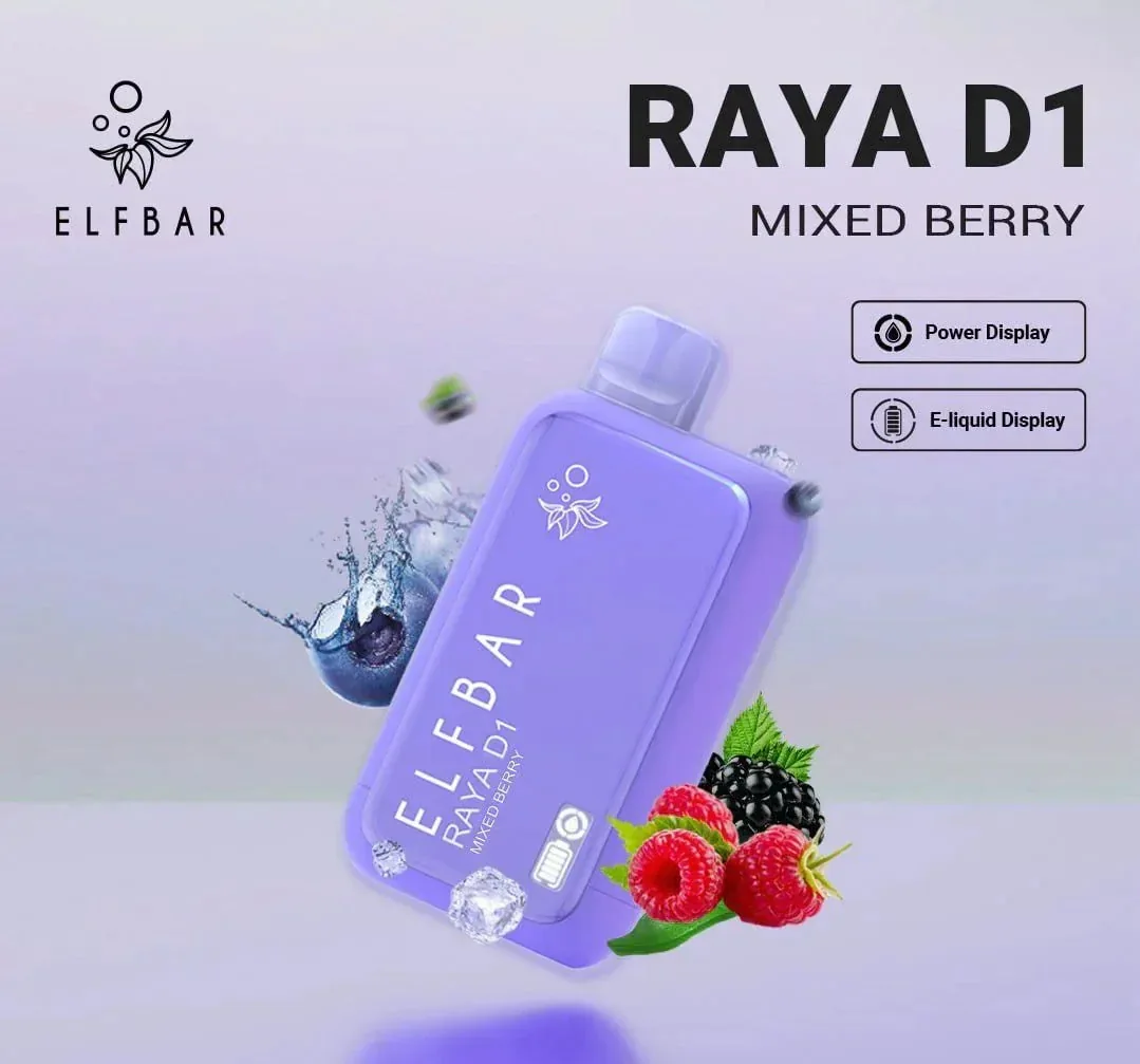 Elf Bar Raya D1 – Mixed Berry - Buy Authentic Vape in Bengaluru - Vape Shop Bengaluru
