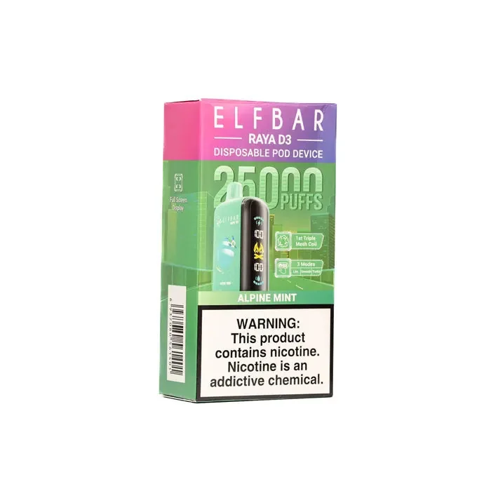 Elf Bar Raya D3 – Alpine Mint – 25000 - Buy Authentic Vape in Bengaluru - Vape Shop Bengaluru