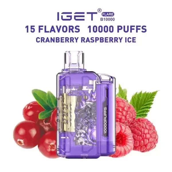 Iget Flare B10000 – Cranberry Raspberry Ice - Buy Authentic Vape in Bengaluru - Vape Shop Bengaluru