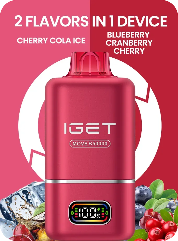 Iget Move B50000 (50k Puffs – 2 Flavours In 1 Device) - Buy Authentic Vape in Bengaluru - Vape Shop Bengaluru