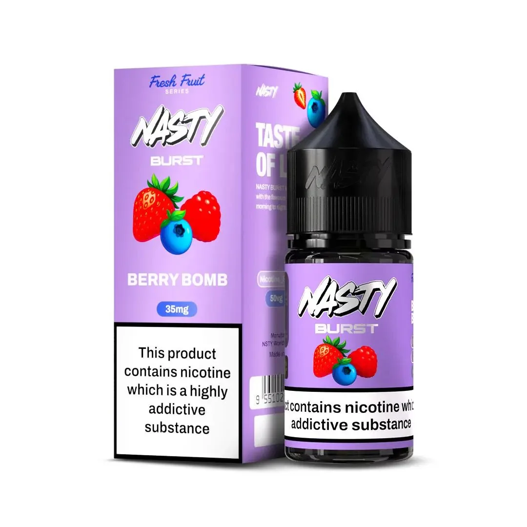 Nasty Burst Nic Salts – Berry Bomb - Buy Authentic Vape in Bengaluru - Vape Shop Bengaluru