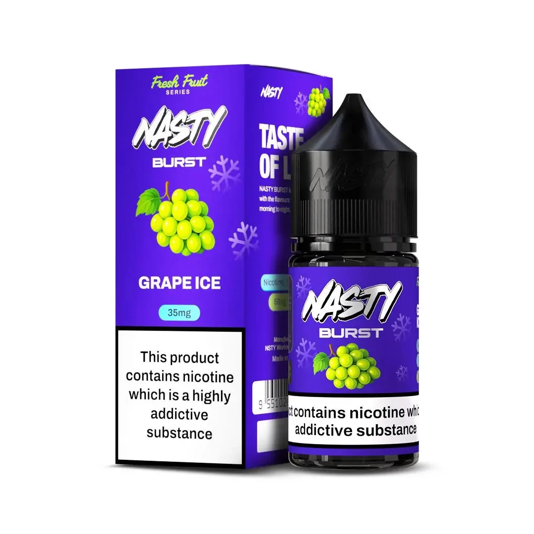 Nasty Burst Nic Salts – Grape Ice - Buy Authentic Vape in Bengaluru - Vape Shop Bengaluru