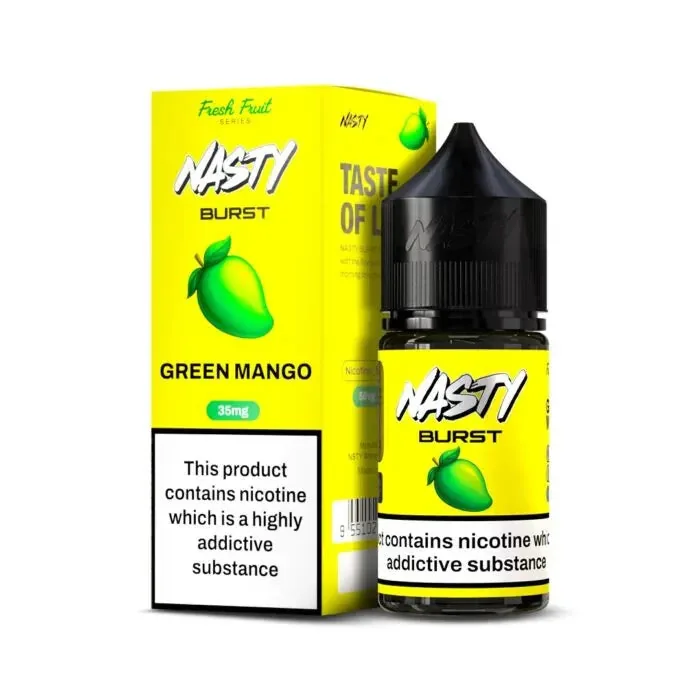 Nasty Burst Nic Salts – Green Mango - Buy Authentic Vape in Bengaluru - Vape Shop Bengaluru