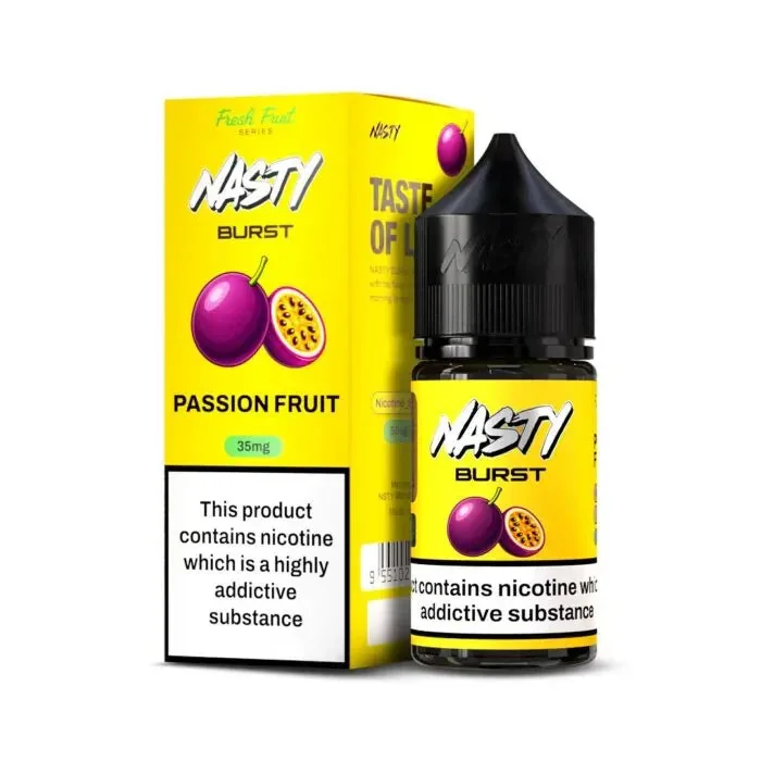 Nasty Burst Nic Salts – Passion Fruit - Buy Authentic Vape in Bengaluru - Vape Shop Bengaluru