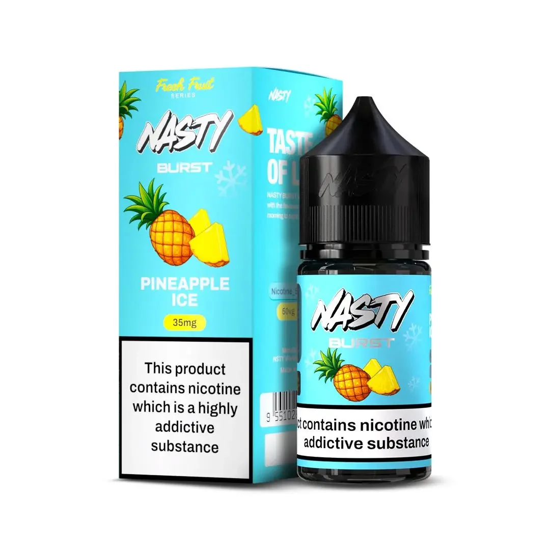 Nasty Burst Nic Salts – Pineapple Ice - Buy Authentic Vape in Bengaluru - Vape Shop Bengaluru