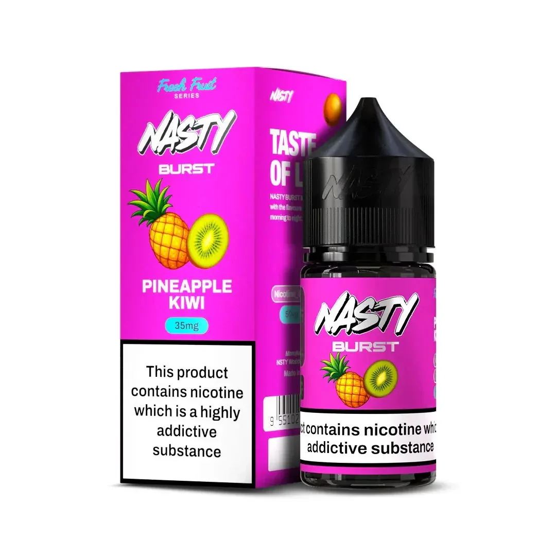 Nasty Burst Nic Salts – Pineapple Kiwi - Buy Authentic Vape in Bengaluru - Vape Shop Bengaluru