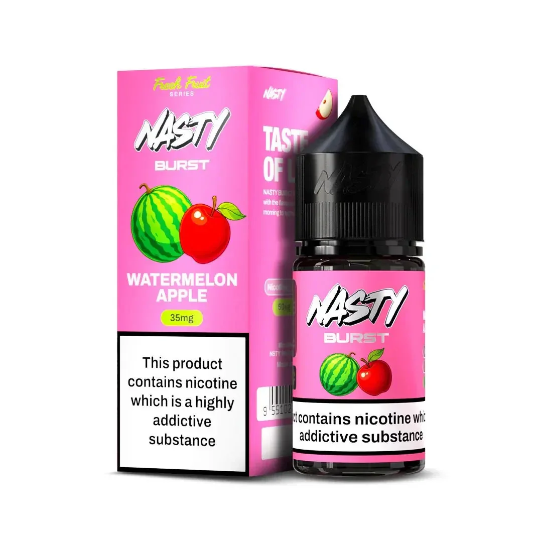 Nasty Burst Nic Salts – Watermelon Apple - Buy Authentic Vape in Bengaluru - Vape Shop Bengaluru