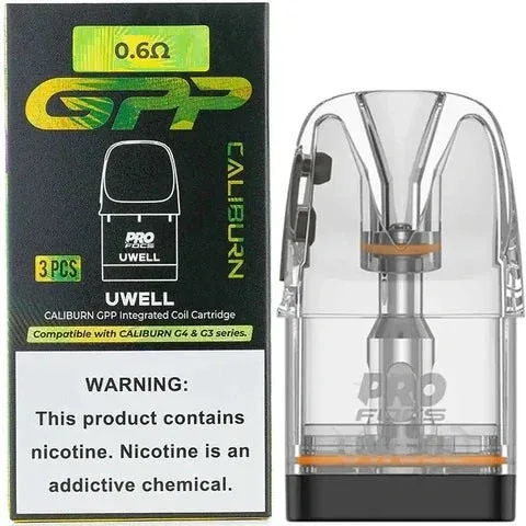 Uwell Caliburn Gpp Replacement Pod (0 6ω) - Buy Authentic Vape in Bengaluru - Vape Shop Bengaluru